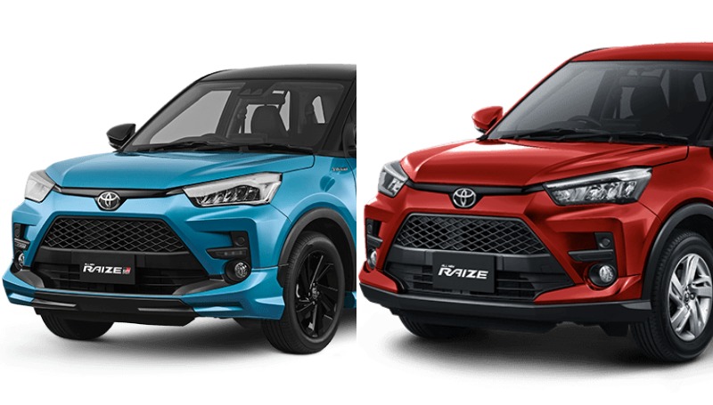perbedaan toyota raize 1.0 turbo vs 1.2