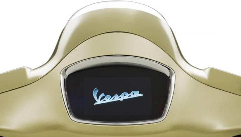 spesifikasi vespa primavera 75 tahun anniversary - panel instrumen tft