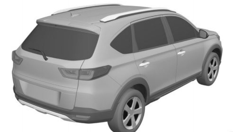 Honda Daftarkan Gambar Paten BR-V Terbaru, Spionnya Aneh gambar paten br-v terbaru - tampak belakang