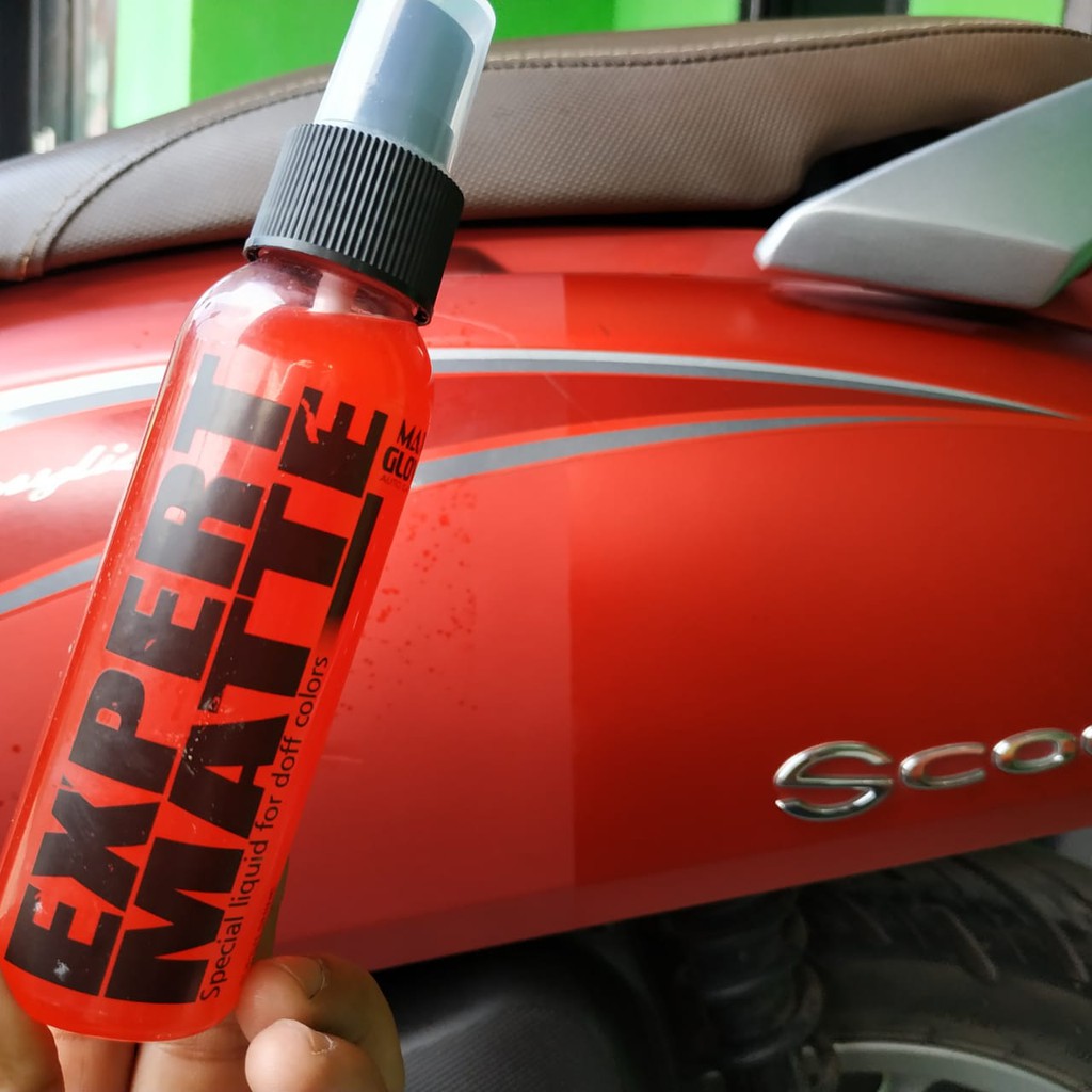 Cara merawat cat motor doff  - sampo motor