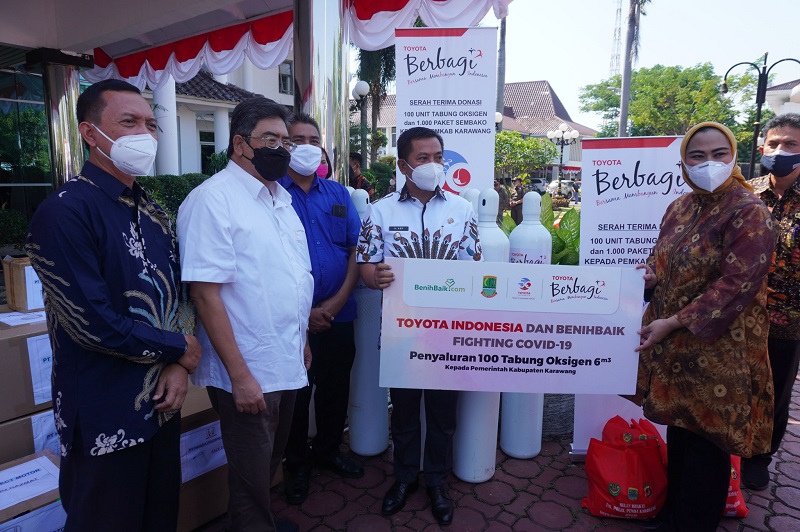 Toyota Sumbang 100 Tabung Oksigen