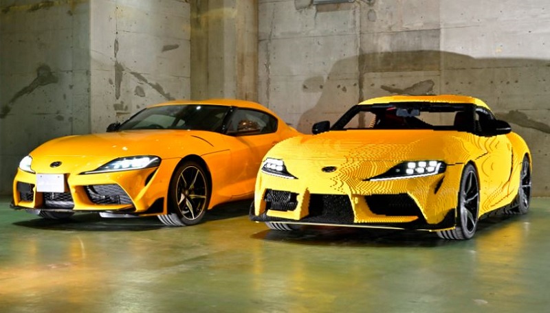 replika toyota gr supra dari lego