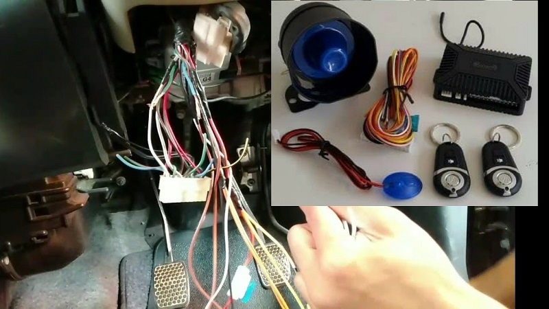 cara pasang alarm mobil universal