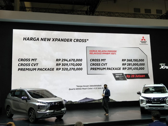 harga mitsubishi new xpander dan xpander cross