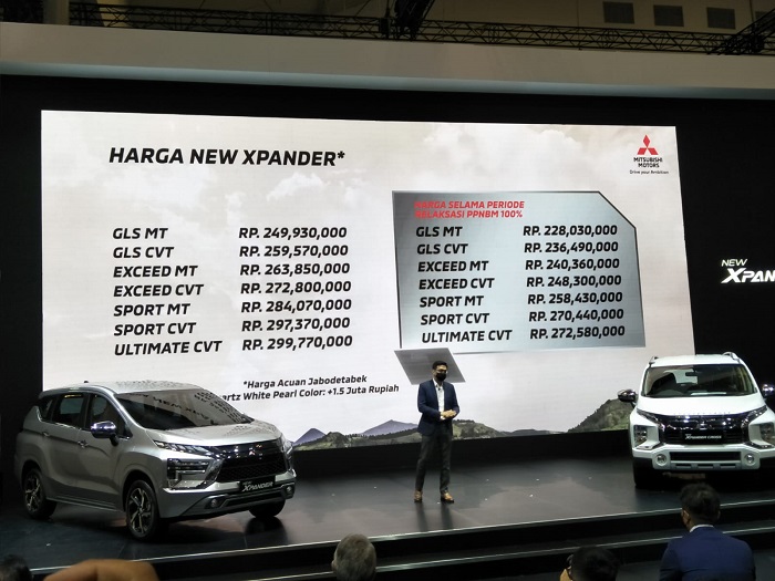 harga mitsubishi new xpander dan xpander cross