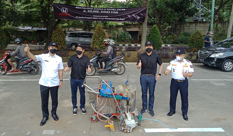 honda revitalisasi marka jalan di bogor 001