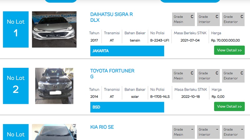 lelang mobil online