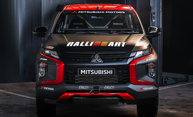 tim mitsubishi ralliart - triton tampak depan