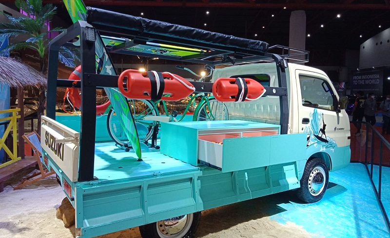 modifikasi suzuki carry surf truck -tampak belakang