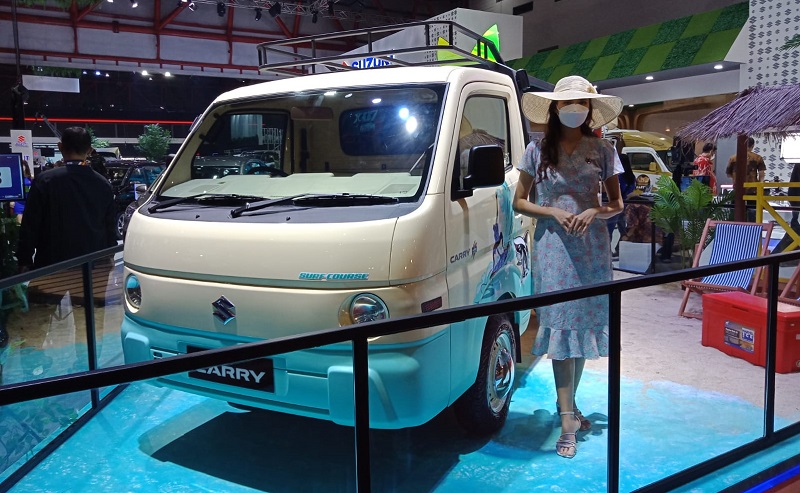 modifikasi suzuki carry surf truck -tampak depan