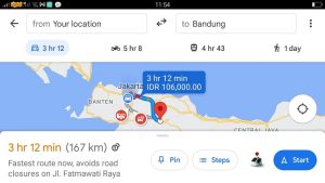 Fitur Baru Google Maps, Ada Info Tarif Tol