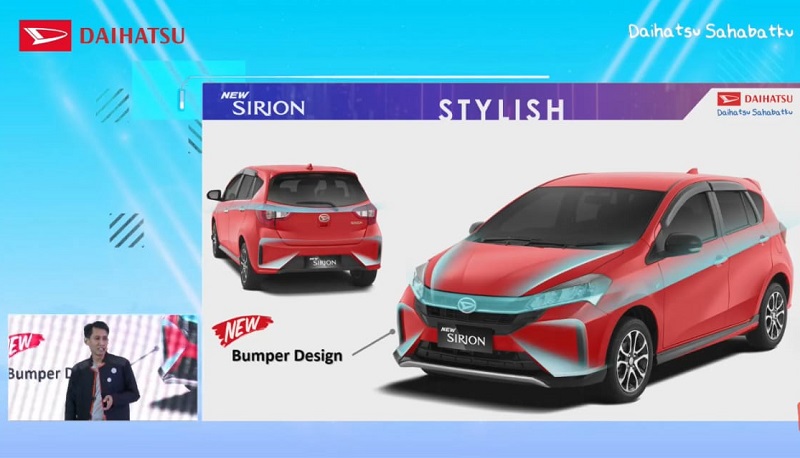 harga daihatsu sirion facelift 2022 - eksterior