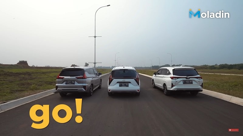 Tes Akselerasi Hyundai Stargazer 0-100 Km/Jam, Lawan Xpander dan Veloz akselerasi hyundai stargazer vs toyota veloz vs mitsubishi xpander 001