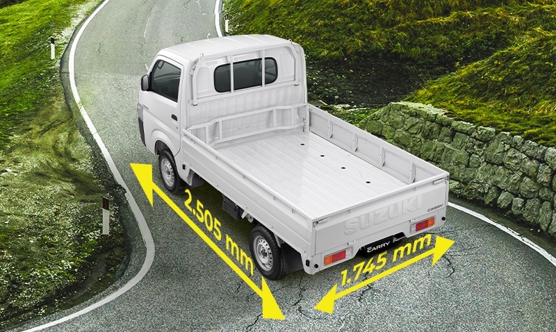 ukuran bak suzuki carry lebih besar dari granmax