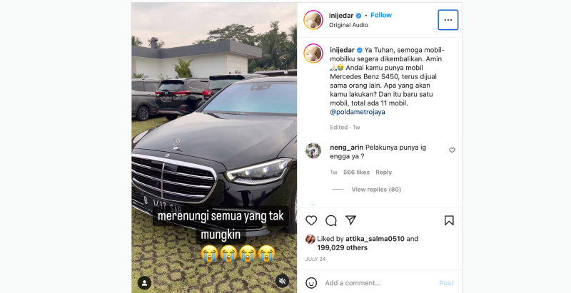 Spesifikasi Mercedes-Benz S450 Jessica Iskandar yang Hilang Spesifikasi Mercedes-Benz S450 jessica iskandar