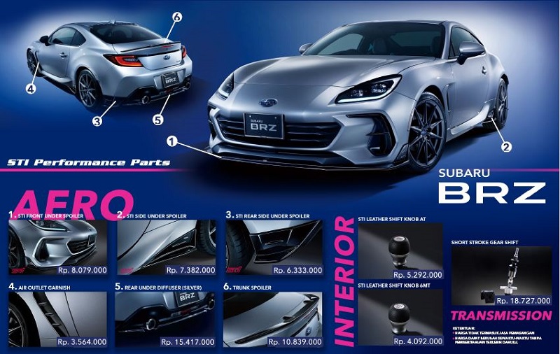 harga subaru brz sti performance 1
