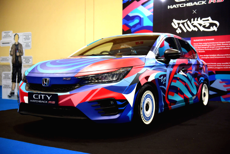 Modifikasi Honda City Kolaborasi dengan Dengan Tutugraf