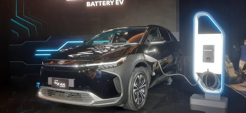 daya yang diperlukan untuk mengecas Toyota bz4X