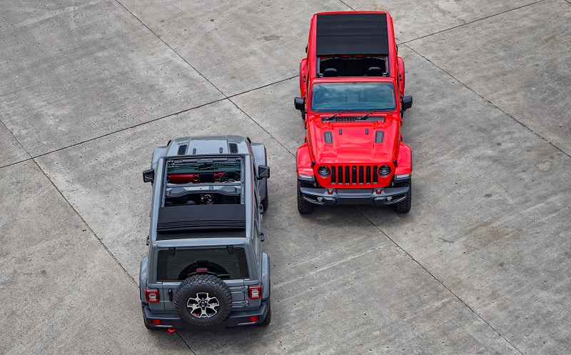 harga jeep wrangler rubicon soft top 2023 - tampak atas