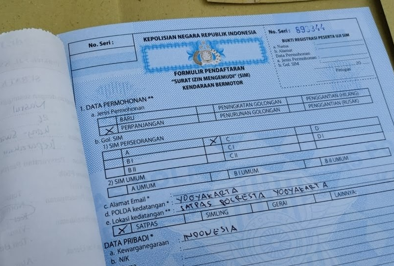 syarat perpanjang sim