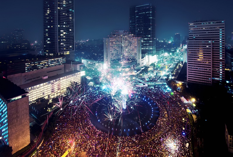 tempat parkir car free night - tahun baru monas 2023
