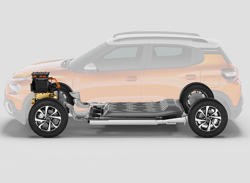 Spesifikasi dan Harga Citroen e-C3, Sudah Rakitan Indonesia Tetapkah Menggoda? citroen e-c3 - baterai