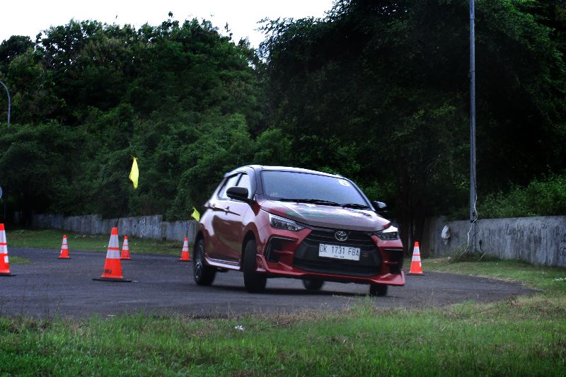 Toyota agya gr sport di sirkuit GWK Bali