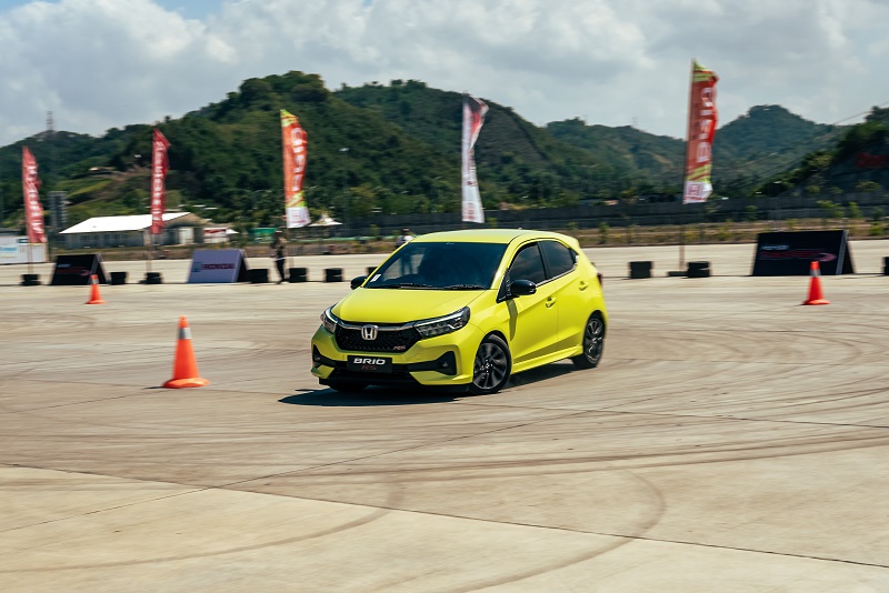 slalom honda brio facelift 2023 - honda trackfast 2023