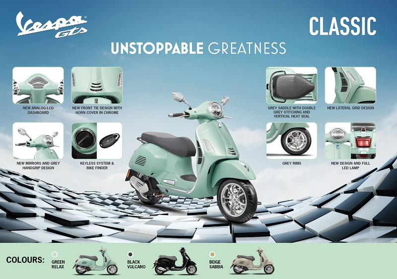 harga vespa gts 2023 - classic 150