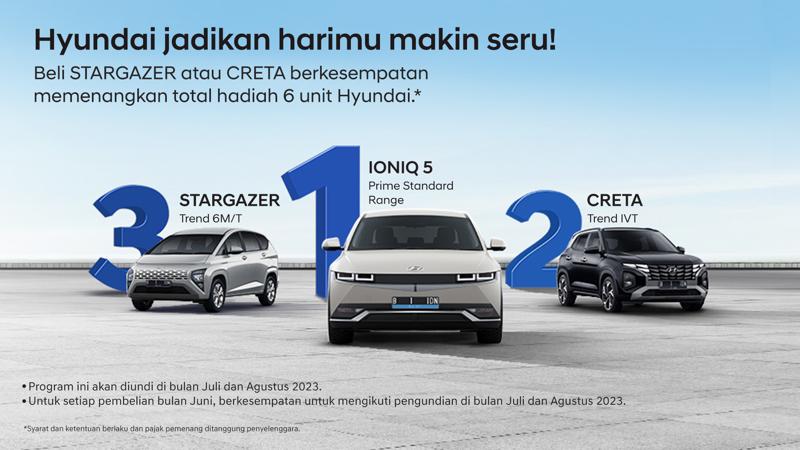 Beli Hyundai Creta dan Stargazer berhadiah Ioniq 5