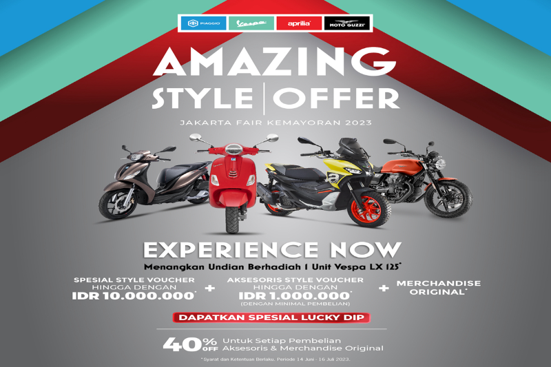 Vespa kasih diskon Rp 10 juta di Jakarta Fair