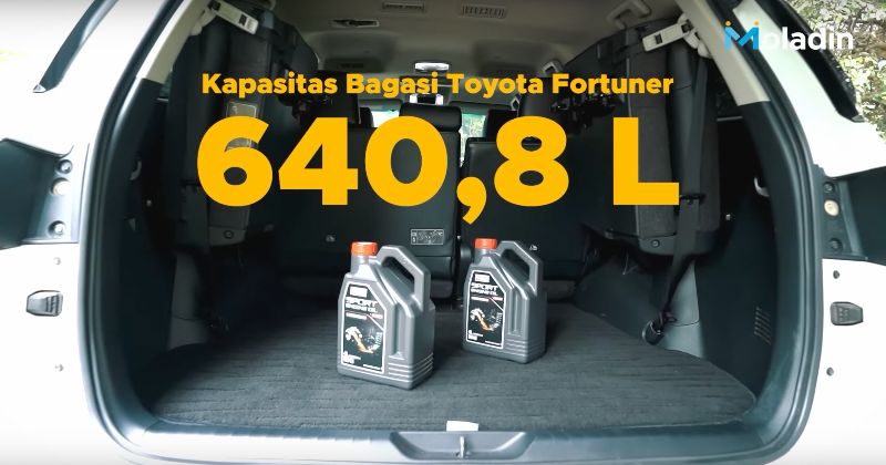 Nissan Terra vs Toyota Fortuner - Kapasitas bagasi Toyota Fortuner