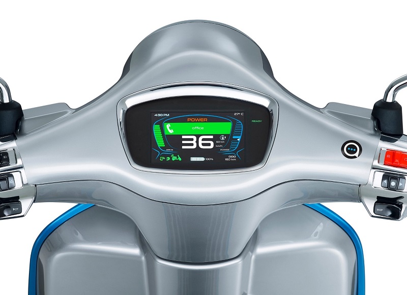 harga vespa elettrica - panel instrumen