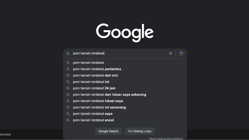 pom bensin terdekat