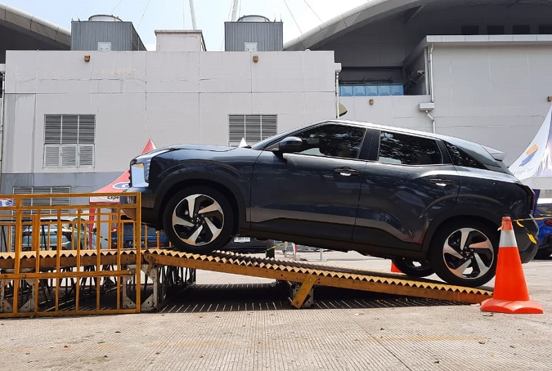 test drive mitsubsihi xforce di giias 2023