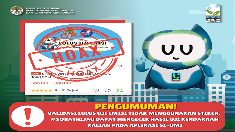 Stiker uji emisi palsu