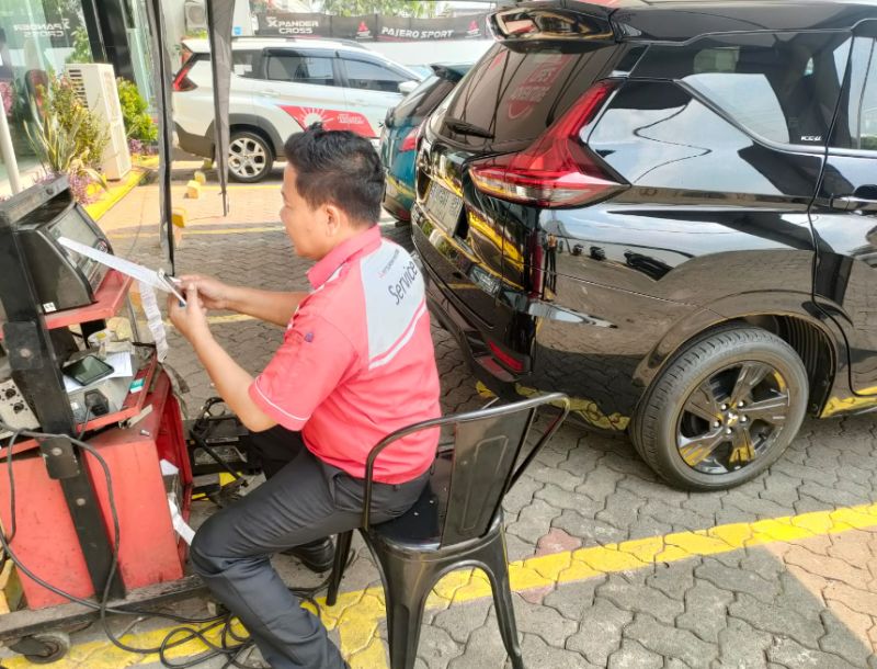 uji emisi mobil Mitsubishi gratis