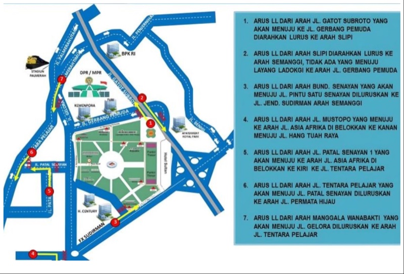 Rekayasa lalu lintas konser Coldplay