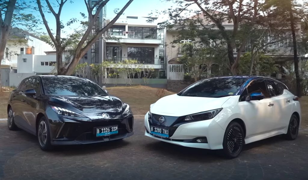 Komparasi mobil listrik MG 4 EV vs Nissan Leaf