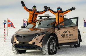 Nissan Ariya Jadi Mobil Listrik Pertama Melintasi Kutub Utara ke Kutub Selatan