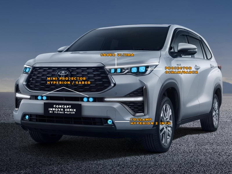 Untuk maksimalisasi pencahayaan saat hujan, jika diperlukan tambah lampu ekstra 