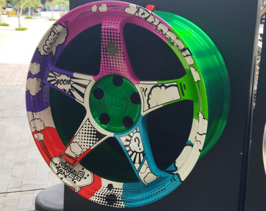 Velg HSR Kailolo forged motif airbrush tampil eye catchy