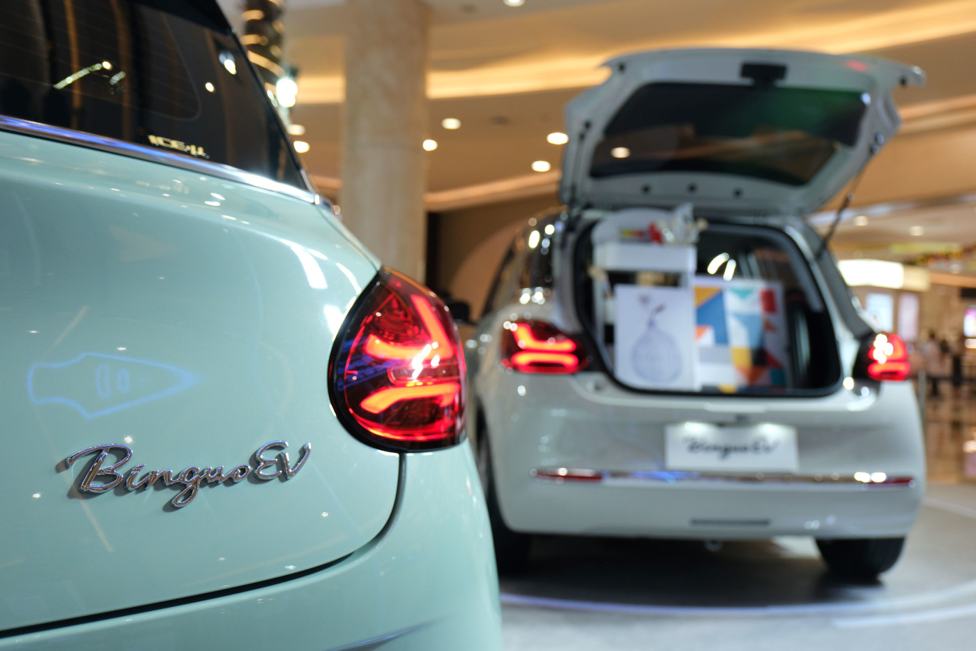 luas bagasi BinguoEV posisi jok baris kedua dilipat mencapai 790 liter
