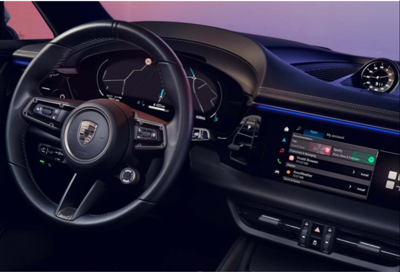 Dasbor Porsche Macan EV