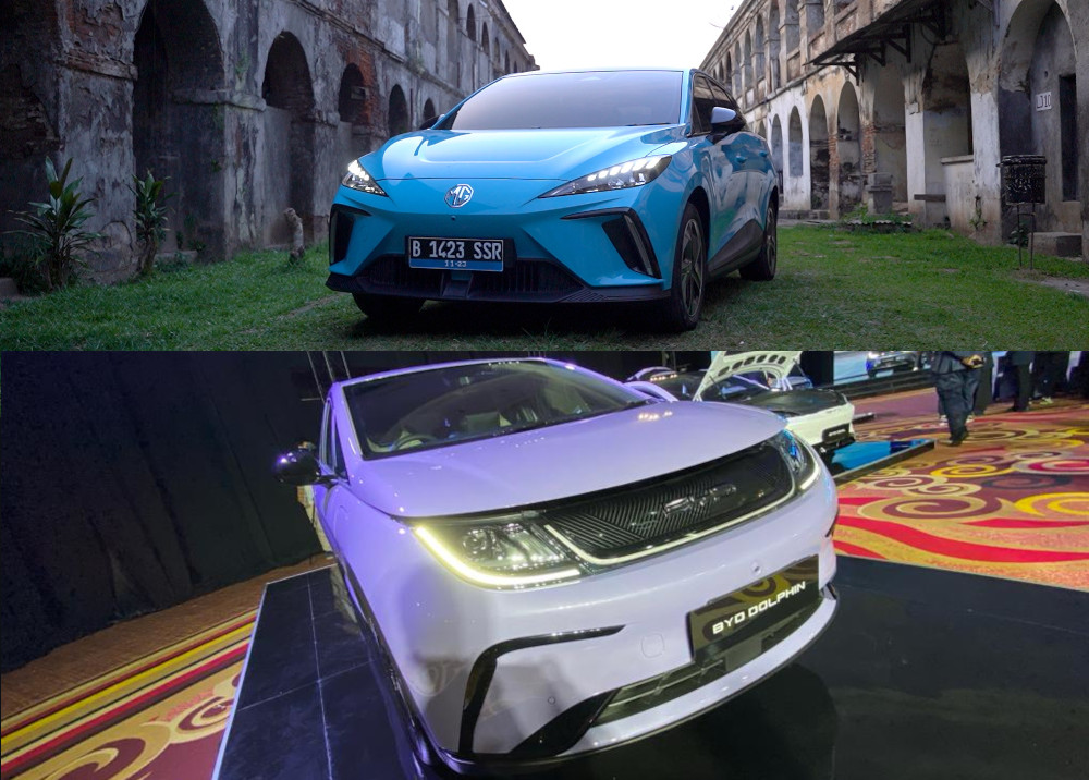 MG 4 EV punya paras lebih sporty dibanding BYD Dolphin