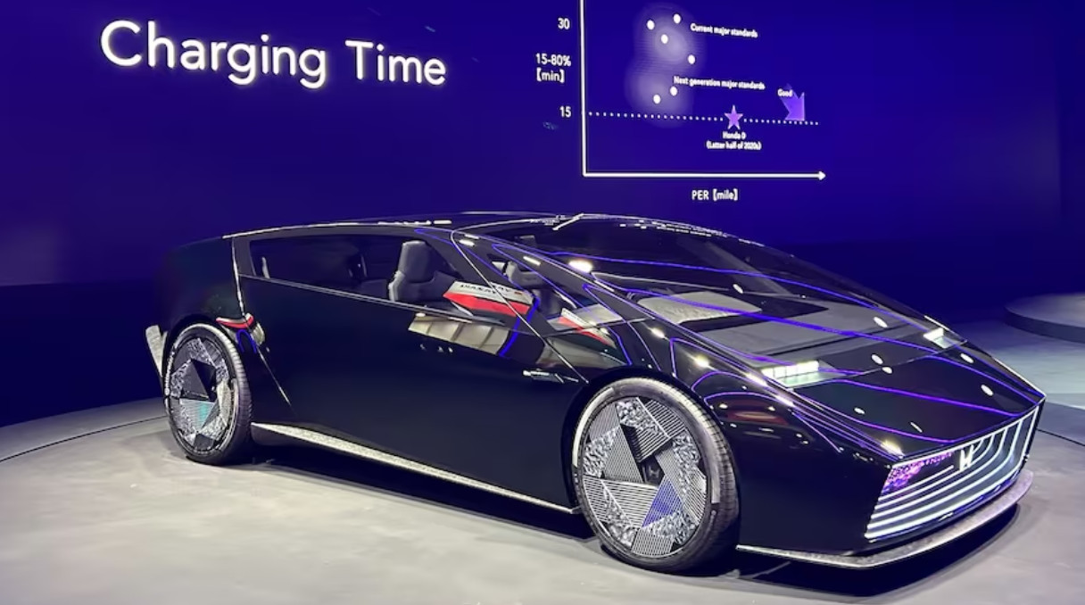 Selain berdesain futuristik, Honda 0 Series bisa charge dari 15%-80% sekitar 10-15 menit