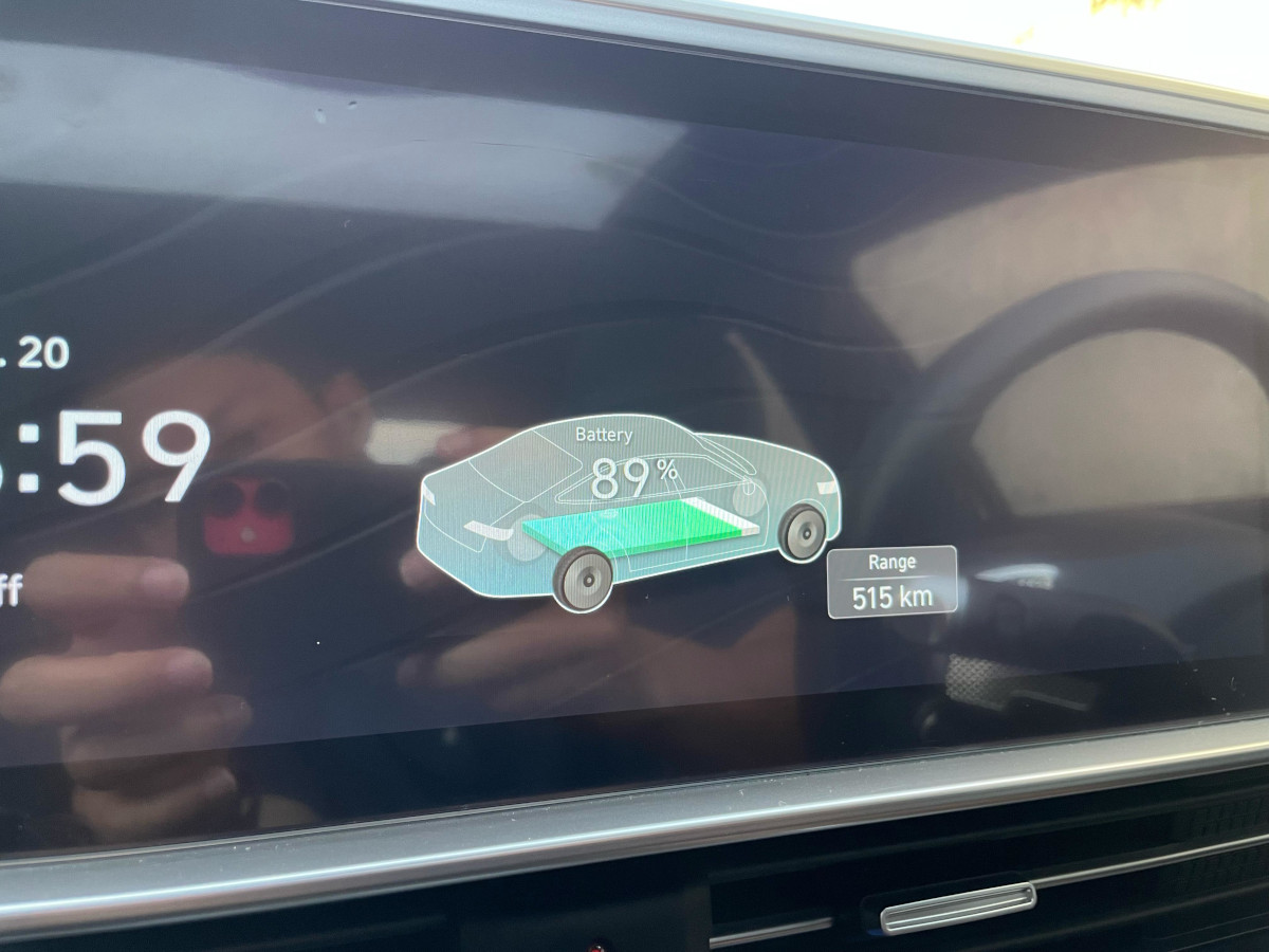 Kondisi baterai 89% pada MID Ioniq 6 bisa menempuh 515 km