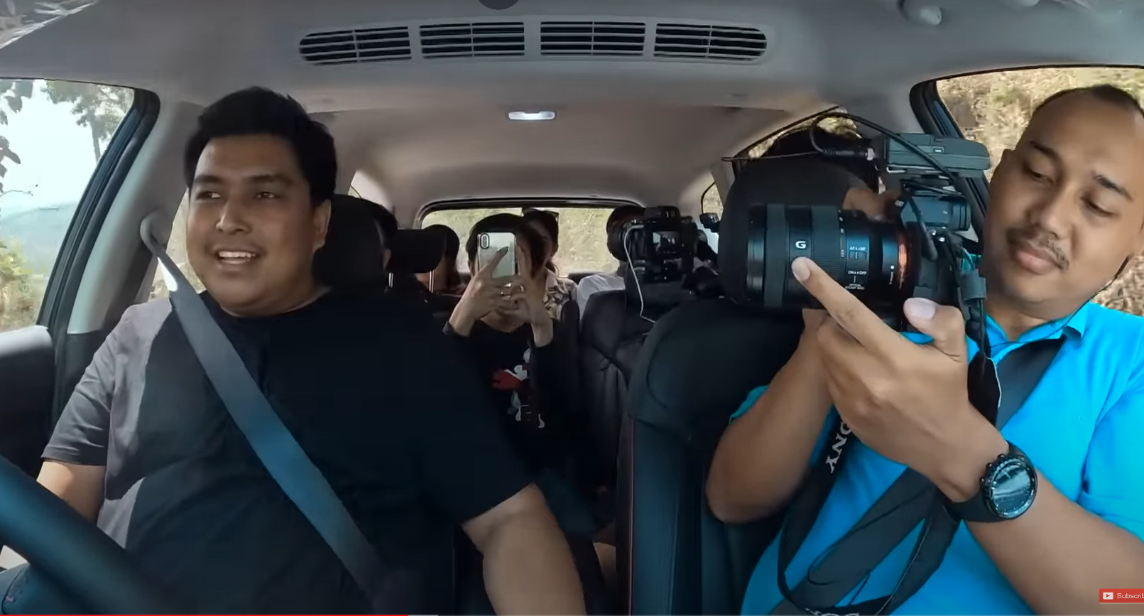 Kabin terisi full 8 penumpang