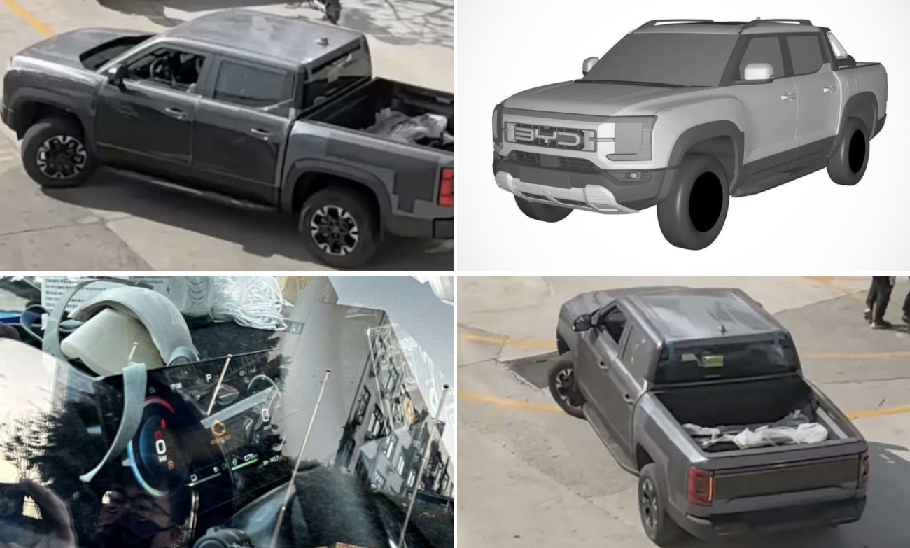 Bocoran foto pikap kabin ganda BYD tanpa kamuflase juga interior
