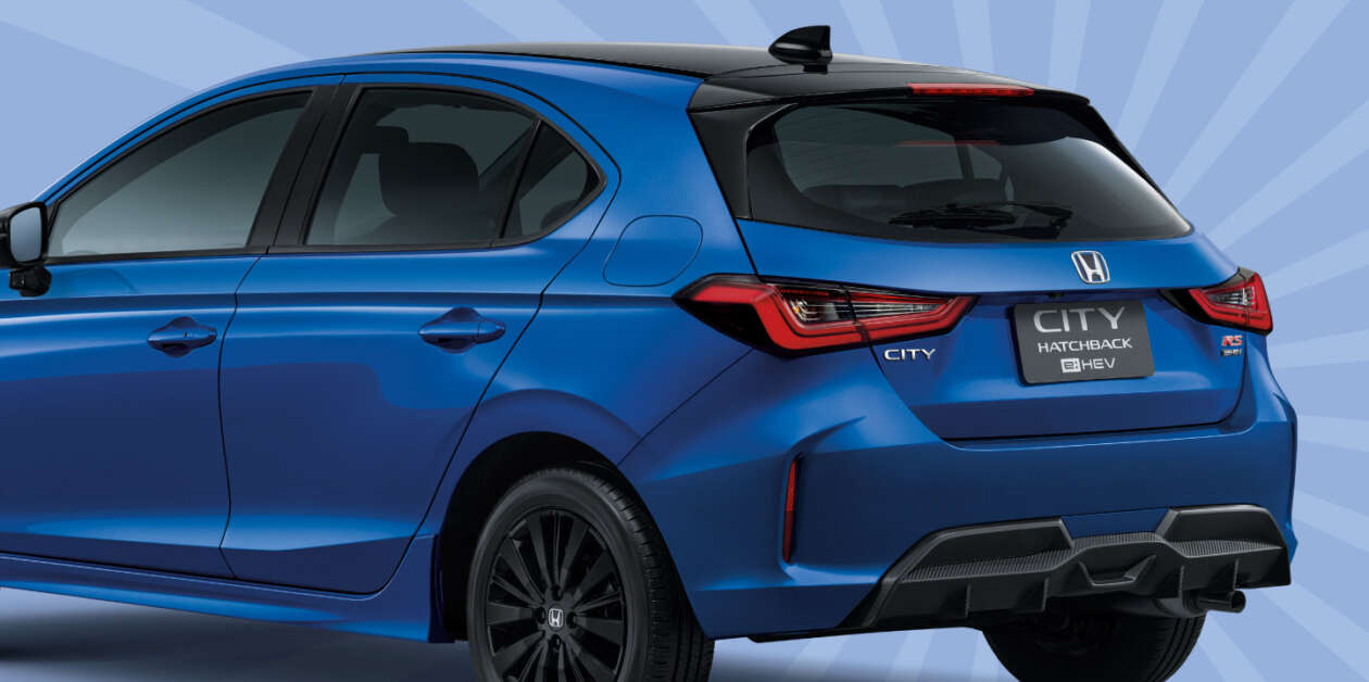Bagian belakang nampak tidak jauh berbeda dengan City Hatchback sebelumnya